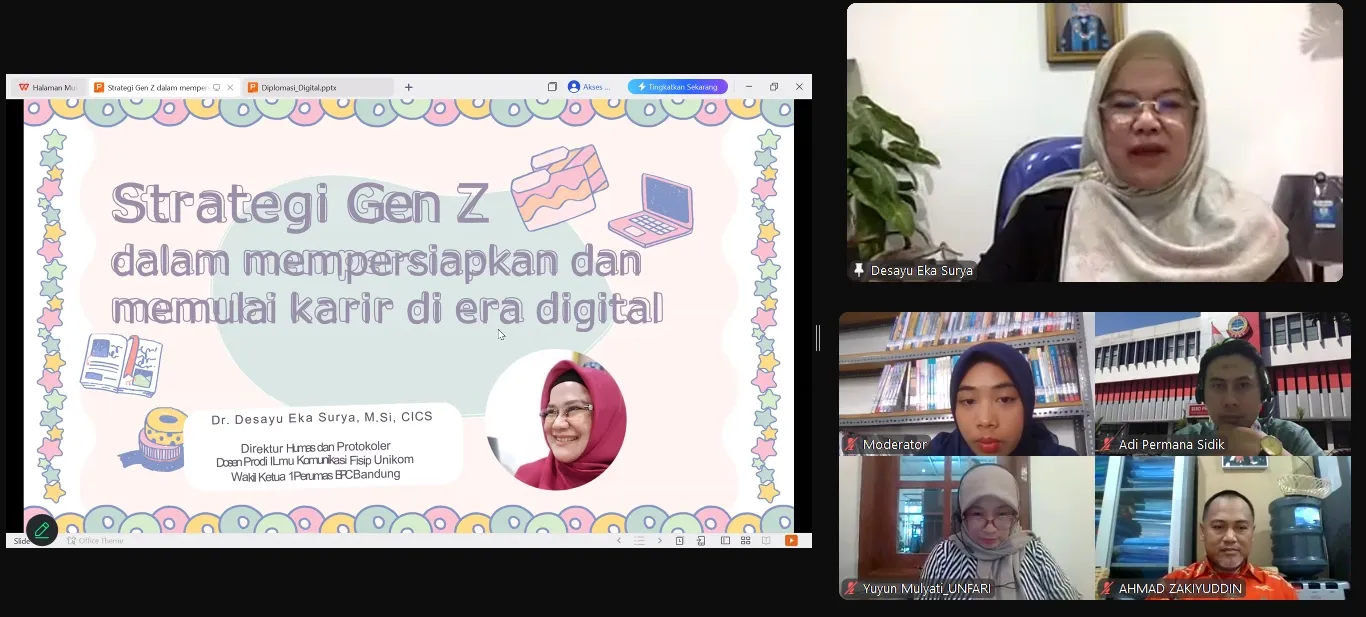 Direktur Humas Dan Protokoler Unikom Diundang Menjadi Narasumber Berkolaborasi Bersama Narasumber dari Tiga PTS Lainnya di Jawa Barat