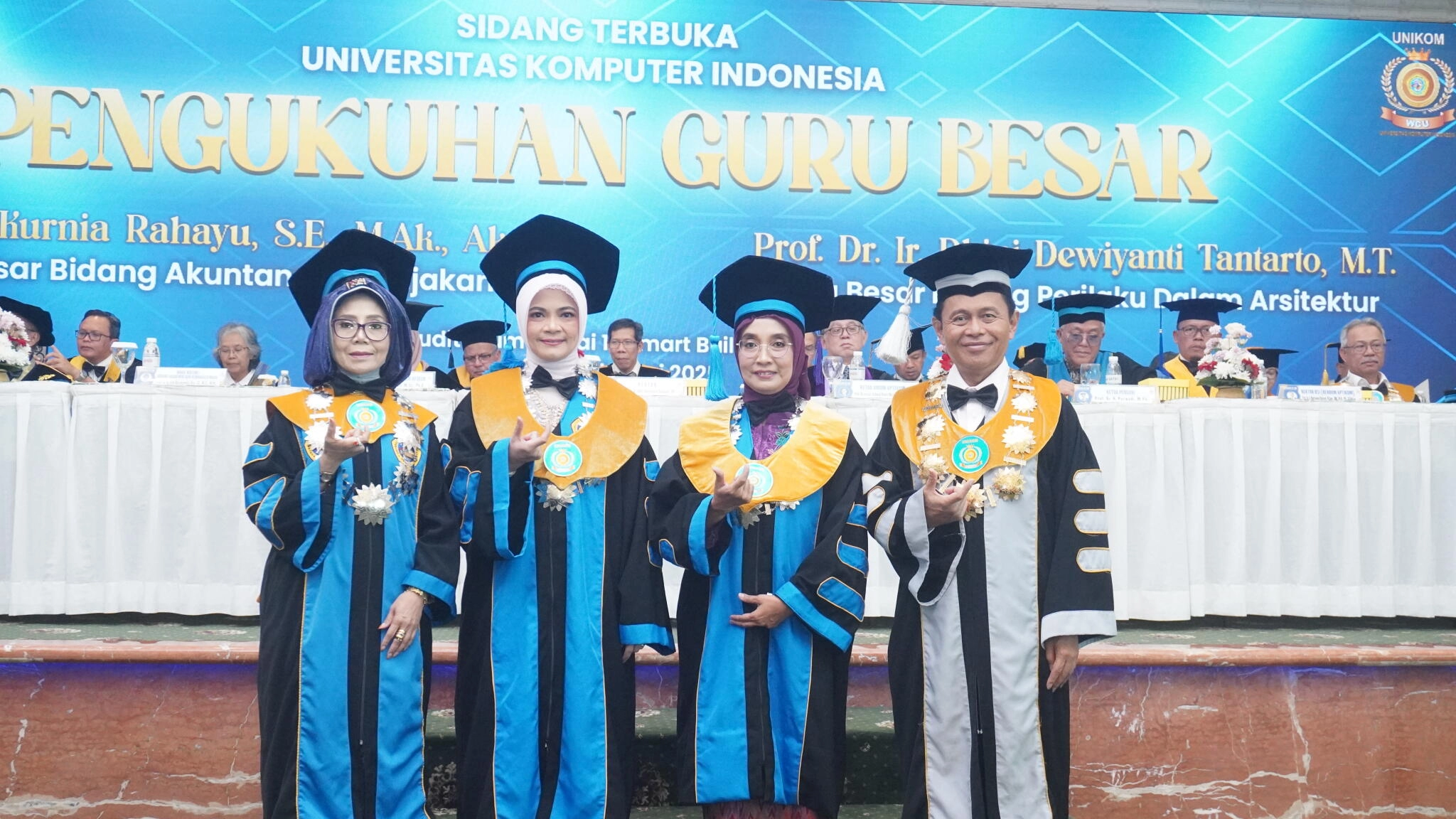 UNIKOM Gelar Pengukuhan Dua Guru Besar Bidang Akuntansi Perpajakan Dan Perilaku Dalam Arsitektur