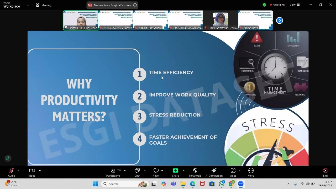 Fakultas Ekonomi Dan Bisnis Dan Fakultas Pascasarjana Unikom Berkolaborasi Bersama Esgi Unair Gelar Webinar Bertajuk “Optimizing The Use Of Artificial Intelligence For Research”