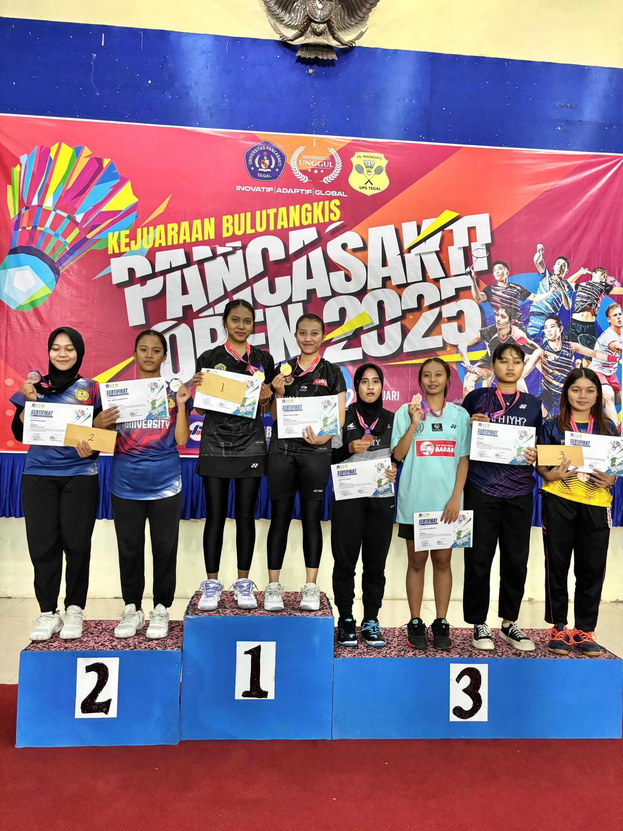 Borong 6 Medali Di Kejuaraan Pancasakti Open 2025: Ukm Bulutangkis Unikom Menoreh Prestasi Membanggakan Ditingkat Nasional
