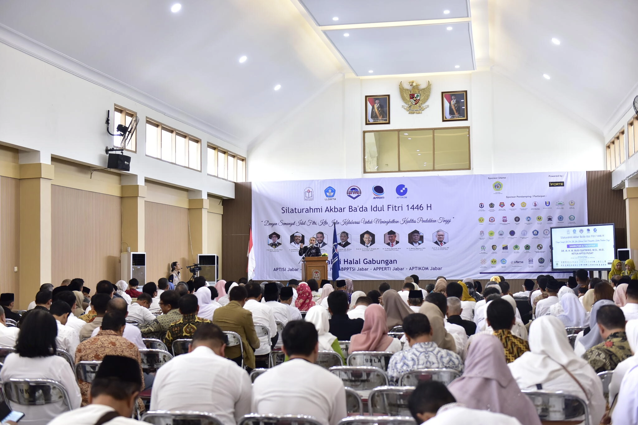 Harmoni Kebersamaan Warnai Silaturahmi Akbar Ba’da Idul Fitri 1446 H Aptisi Jawa Barat