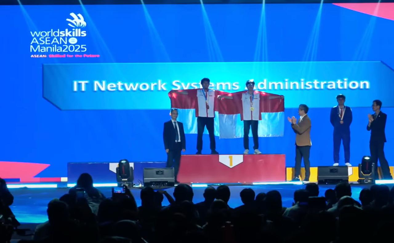 Bangga! Talenta Digital & ICT UNIKOM Sabet Double Emas di Ajang Worldskill Asean 2025 Filipina