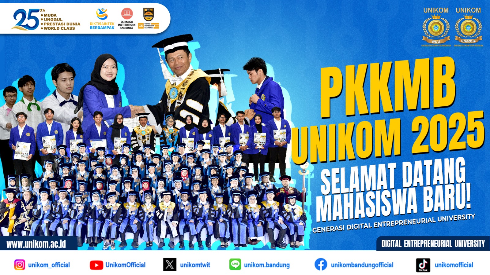 Sidang Terbuka Senat Penerimaan Mahasiswa Baru UNIKOM TA 2025/2026