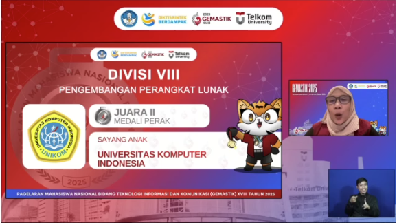 Dua Tim Unikom Ukir Prestasi di Gemastik XVIII 2025: Tim “Sayang Anak” Raih Juara 2 dan Tim “Saltstudio Codelabs” Masuk Finalis Nasional