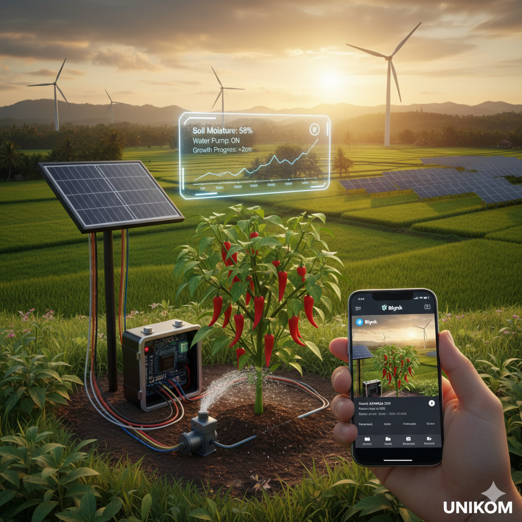 Sistem Pemantauan Pertumbuhan dan Penyiraman Otomatis untuk Tanaman Cabai Berbasis Internet of Things