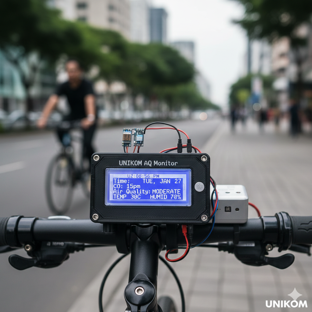 Sistem Pemantauan Kualitas Udara Untuk Pesepeda