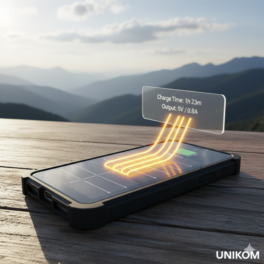 Desain Casing Smartphone Universal dengan Pengisi Daya Bertenaga Surya