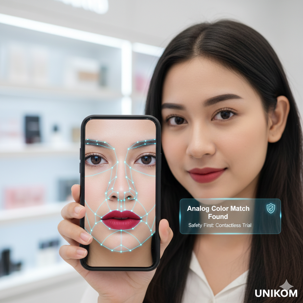 Model Sistem Rekomendasi Warna Lipstik Berbasis Augmented Reality untuk Membantu Mencegah Penyebaran COVID-19