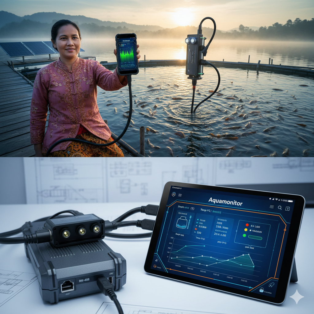 Merancang dan Membangun Sistem Pengukuran Kualitas Air dengan Berbagai Kedalaman Menggunakan Protokol RS-485 Berbasis Ponsel Pintar Android