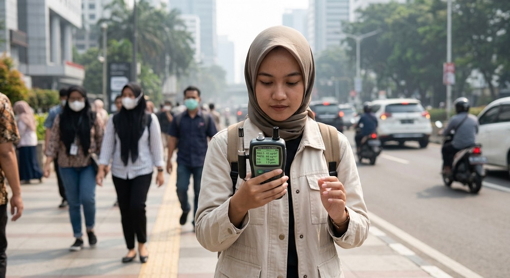 Analisis Alat-Alat Sederhana, Cepat, dan Portabel untuk Menganalisis Polusi Udara (PM1, PM2.5, PM10, CO, dan CO2)
