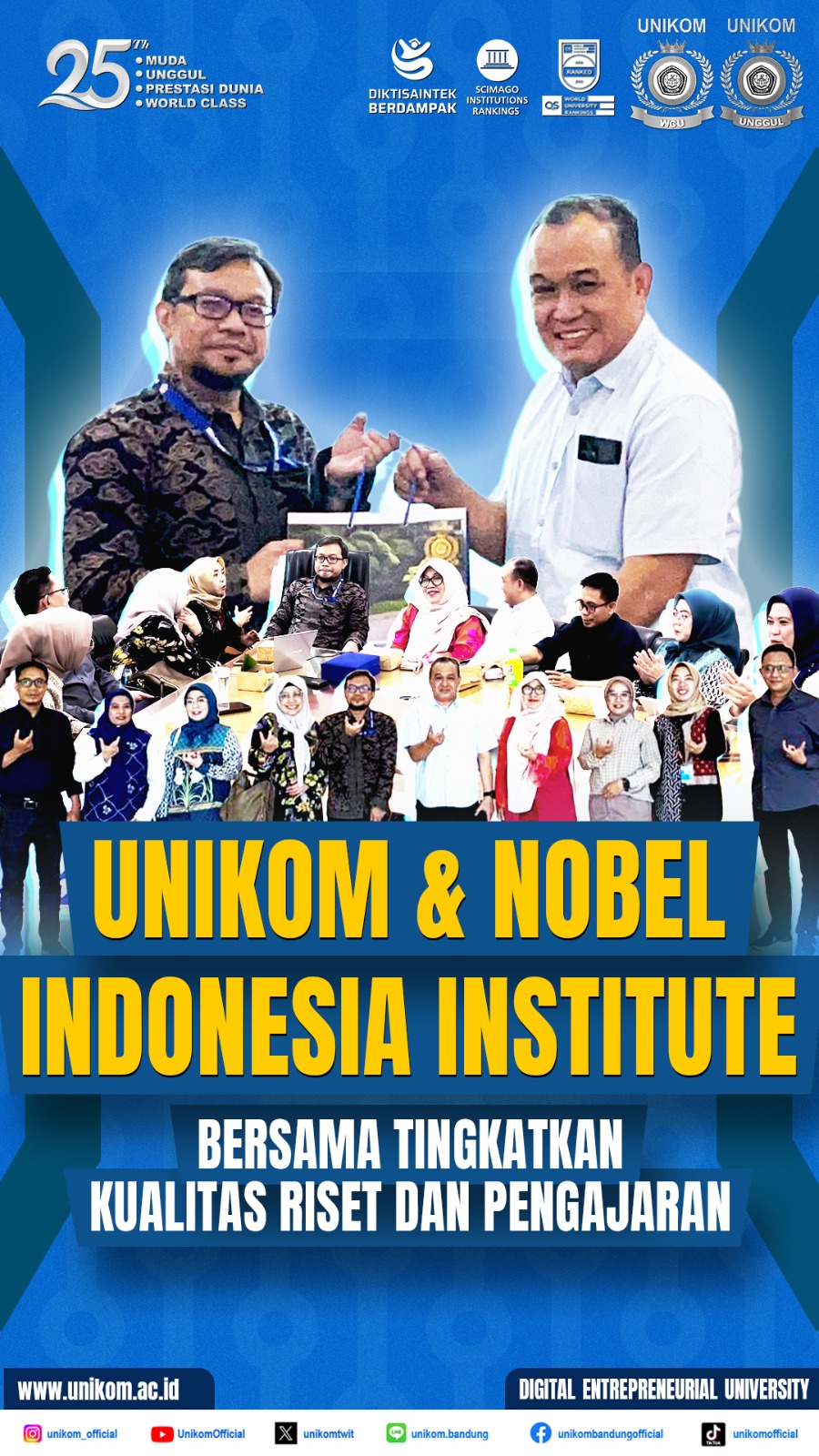UNIKOM & Institut Teknologi dan Bisnis (ITB) Nobel Indonesia Bersama Tingkatkan Kualitas Riset dan Pengajaran