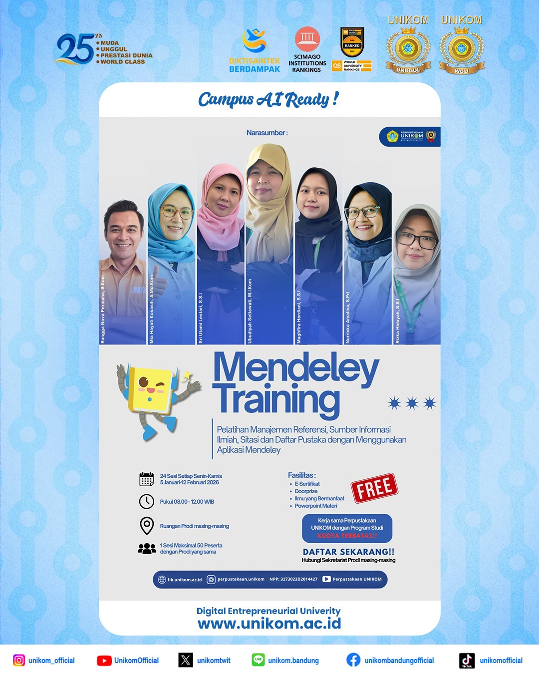 FREE TRAINING: MENDELEY 2026