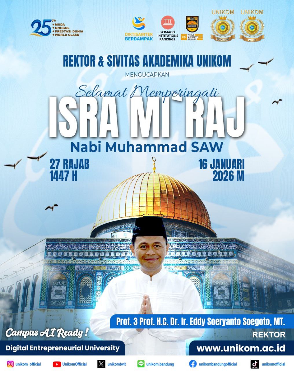 Selamat Memperingati Isra Mi’raj Nabi Muhammad SAW 1447 H.