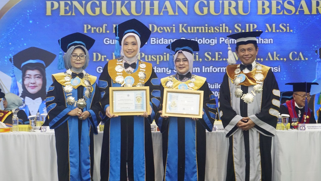 UNIKOM Kukuhkan Dua Guru Besar Bidang Sistem Informasi Akuntansi dan Bidang Sosiologi Pemerintahan dalam Sidang Terbuka Senat, Perkuat Keunggulan Akademik dan Transformasi Digital