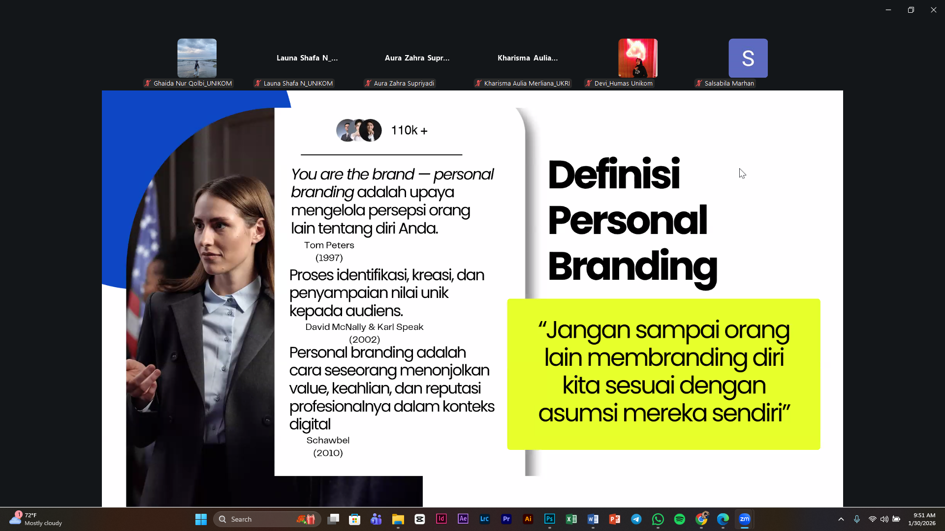 Fakultas Pascasarjana UNIKOM Gelar Seminar Personal Branding Dorong Mahasiswa Bangun Reputasi Profesional Sejak Dini