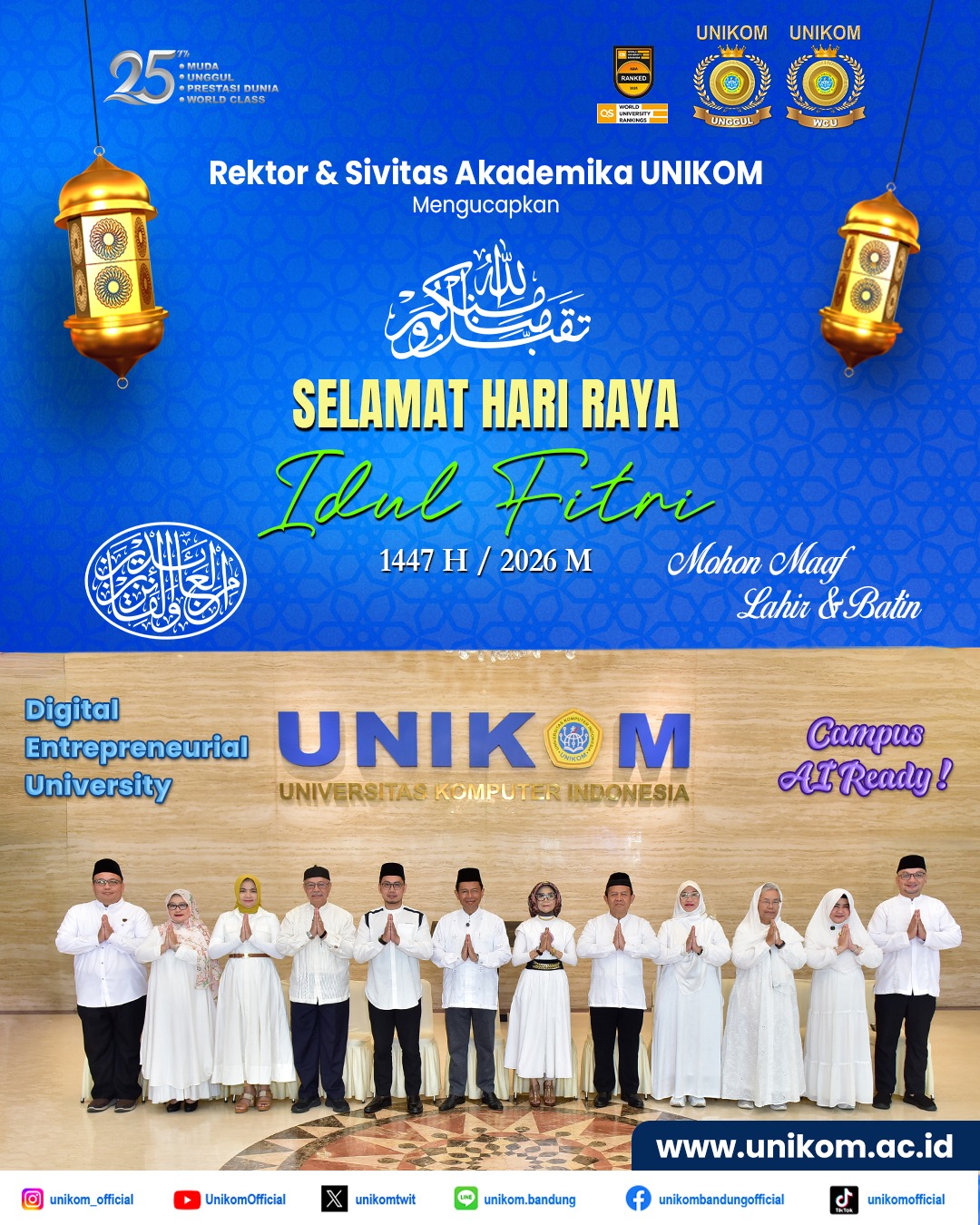 Selamat Hari Raya Idulfitri 1447 H / 2026 M