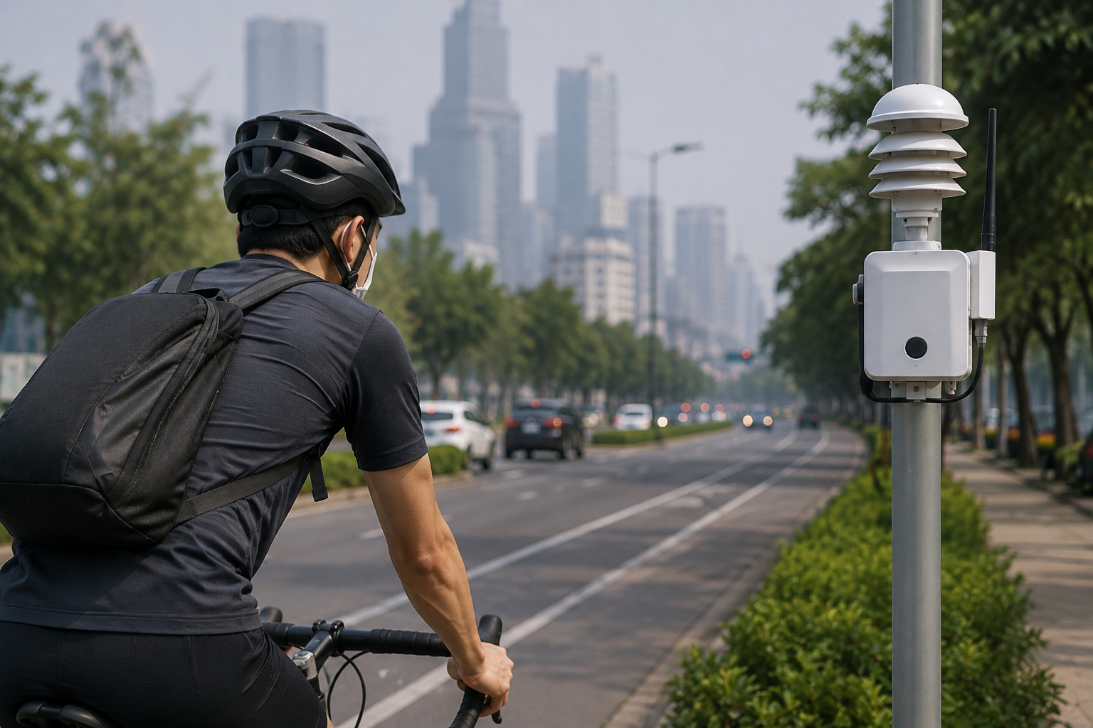 Air Quality Monitoring System for Cyclist