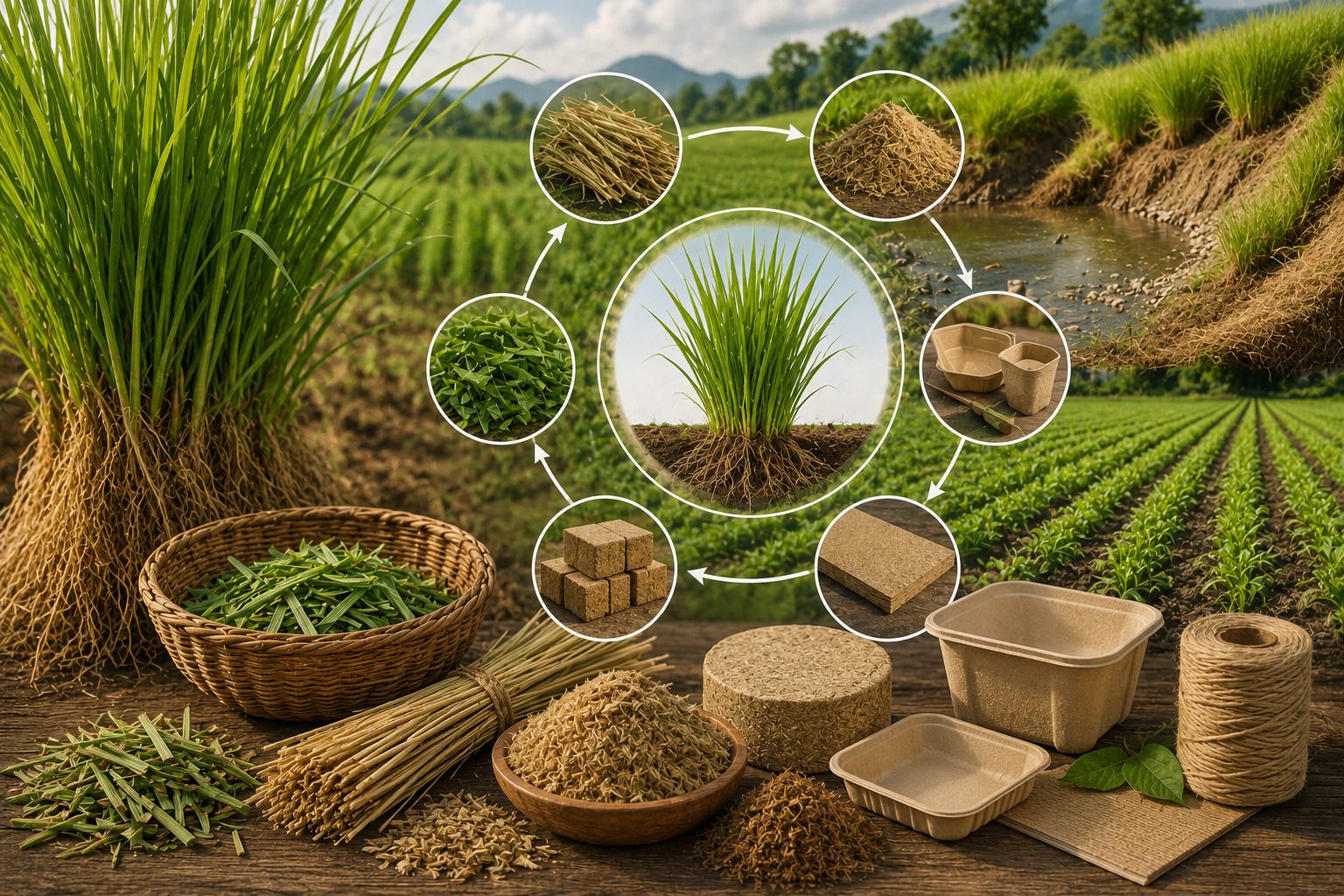 Vetiver Grass Waste Feasibility As Added Values in Sustainable Agriculture Management