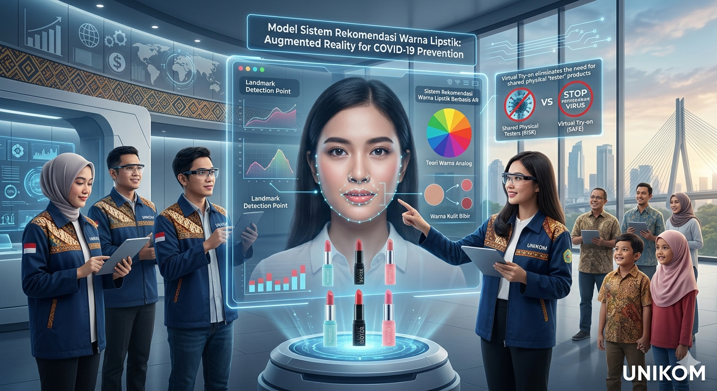 Model Sistem Rekomendasi Warna Lipstik Berbasis Realitas Tertambah untuk Membantu Mencegah Penyebaran COVID-19