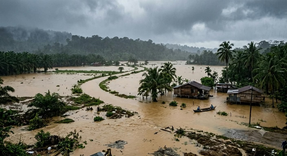 Tanah dengan Potensi Terbesar Mengalami Genangan di Negara Bagian Terengganu Selama Intensitas Curah Hujan Tertinggi dalam Sejarah