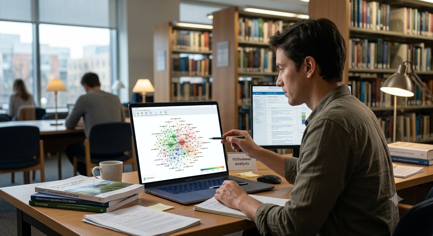 Analisis Bibliometrik Penelitian Climate-Smart Agriculture Menggunakan VOSviewer