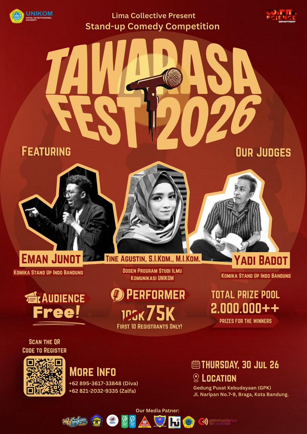 🎤 TAWARASA FEST 2026 🎤Stand-Up Comedy Competition: “Back To Campus: Zona Mahasiswa”