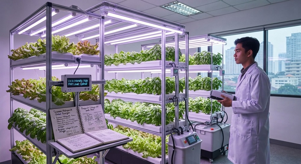 Smart Urban Farming Application: UV Light in Hydroponic Installations