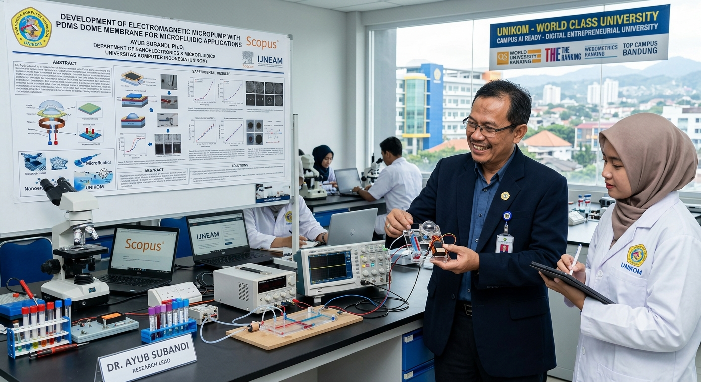 Fabrikasi dan Karakterisasi Membran Aktuator Berbentuk Kubah untuk Mikropompa Elektromagnetik Tanpa Katup Peristaltik