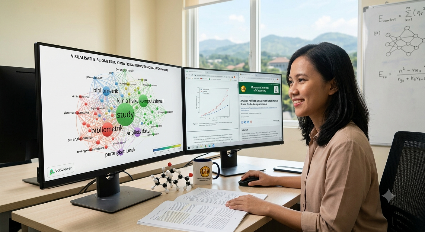 Analisis Aplikasi VOSviewer: Studi Kasus Kimia Fisika Komputasional
