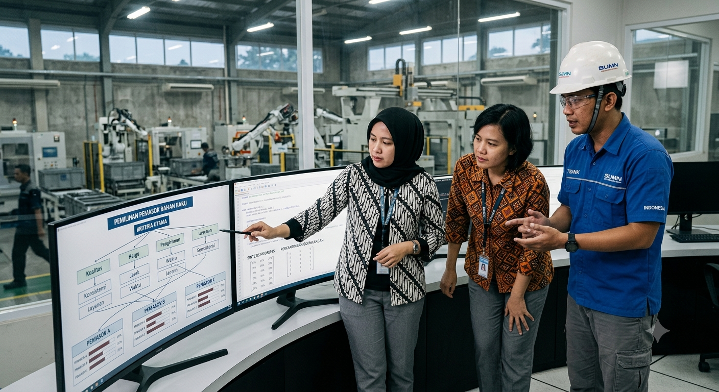 Pemilihan Pemasok Bahan Baku dengan Metode Analytic Hierarchy Process (AHP)