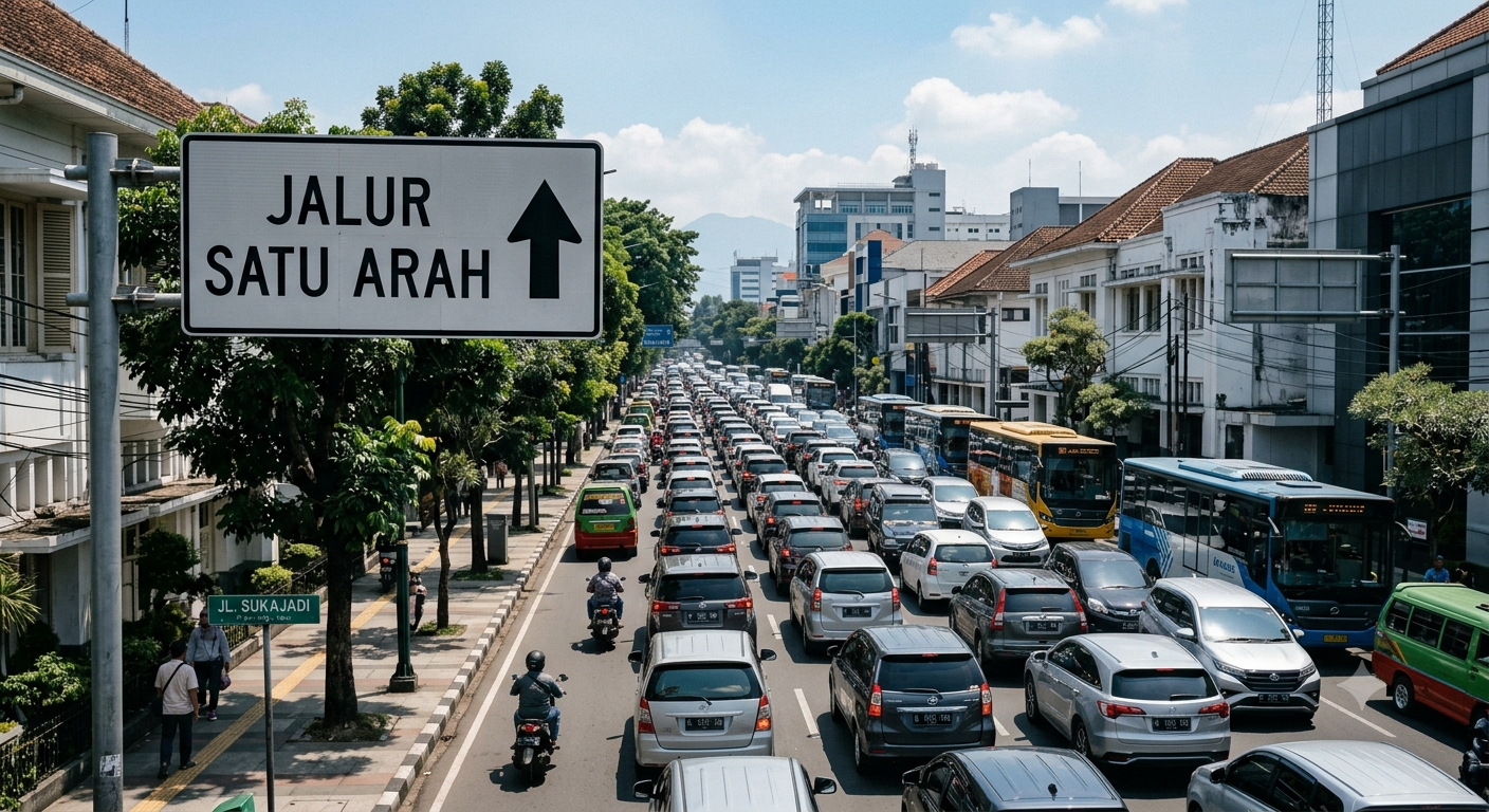 Manajemen Transportasi Melalui Jalur Satu Arah untuk Antisipasi Kemacetan di Bandung