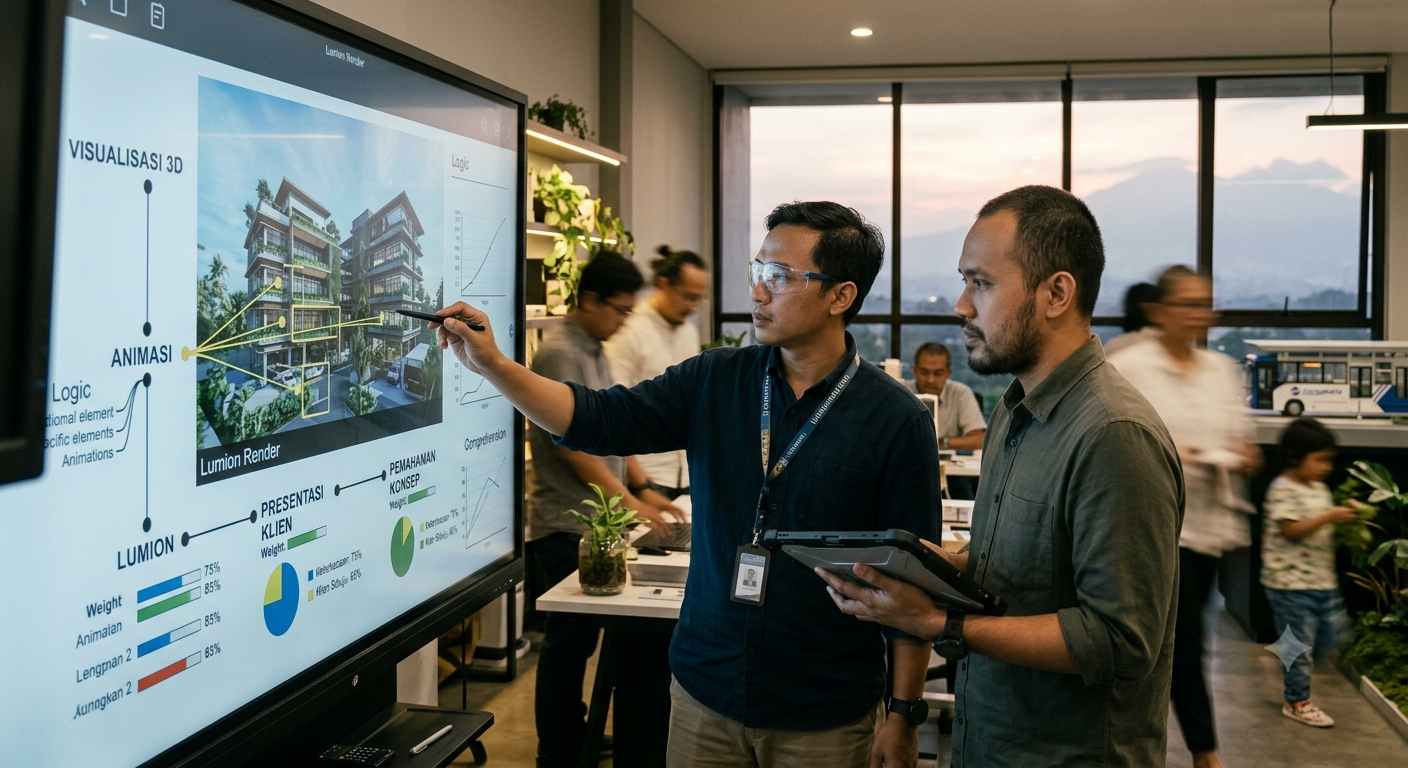 Penggunaan Perangkat Lunak Animasi 3D dalam Memvisualisasikan Karya Arsitektur