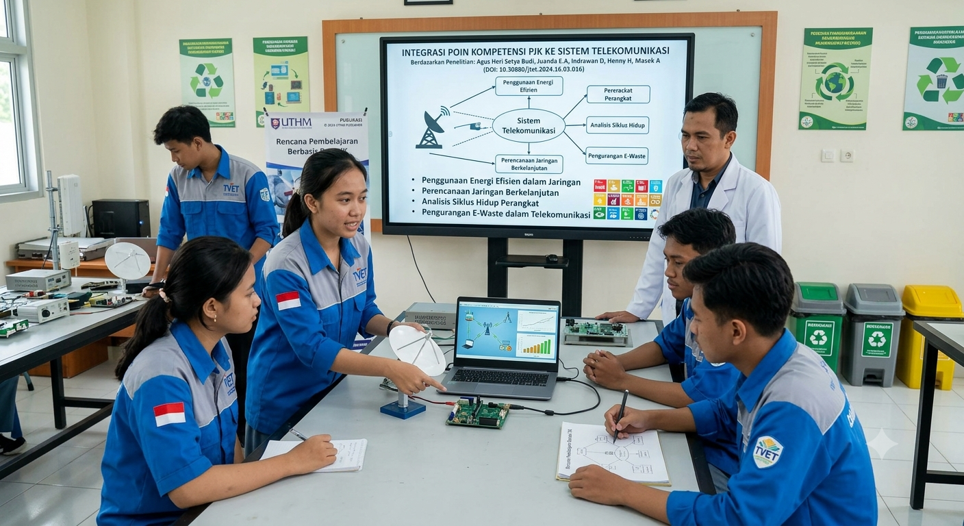 Integrasi Poin Kompetensi Pembangunan Berkelanjutan ke dalam Mata Pelajaran Sistem Telekomunikasi di Sekolah Menengah Kejuruan