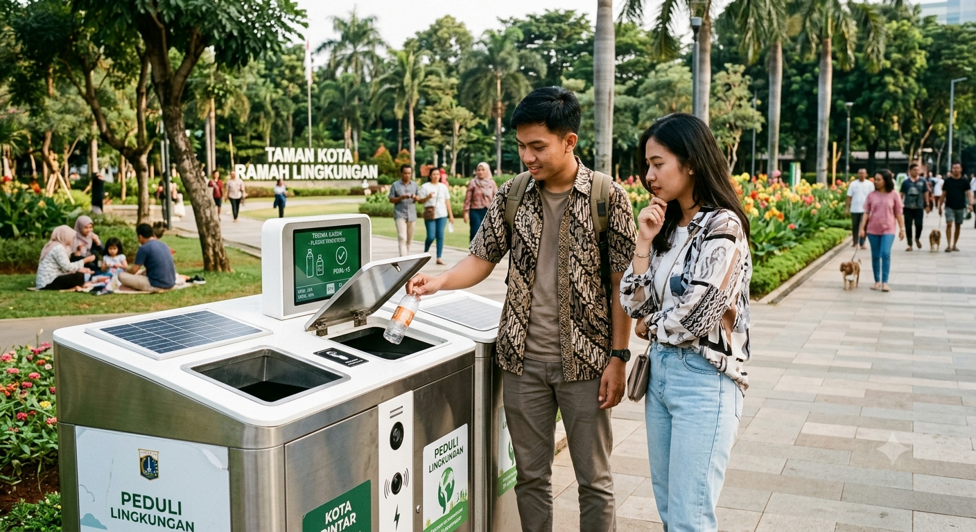 Desain Tempat Sampah Pintar
