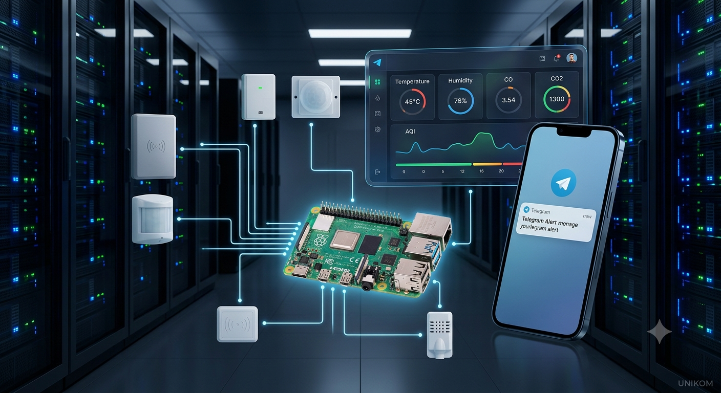 Sistem Pemantauan Keamanan Server dan Kualitas Udara Menggunakan Raspberry Pi 4 dan Telegram