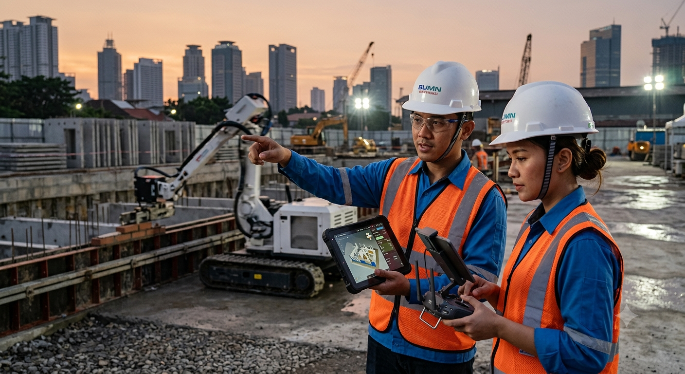 Tinjauan Praktik Otomasi dan Robotika Konstruksi di BUMN Konstruksi Indonesia: Posisi dalam Siklus Hidup Proyek, Kesenjangan dengan Praktik Terbaik dan Potensi Penggunaan