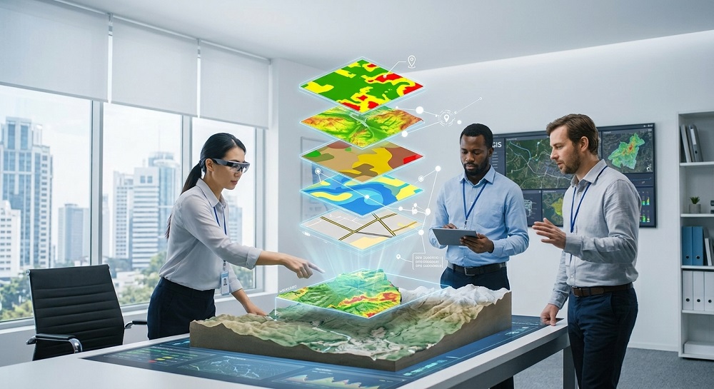 Designing Collaborative Augmented Reality Geographic Information System for Land Suitability Visualization