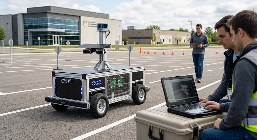 Sistem Kontrol Gerak dan Navigasi Robot Bergerak sebagai Prototipe Kendaraan Otonom