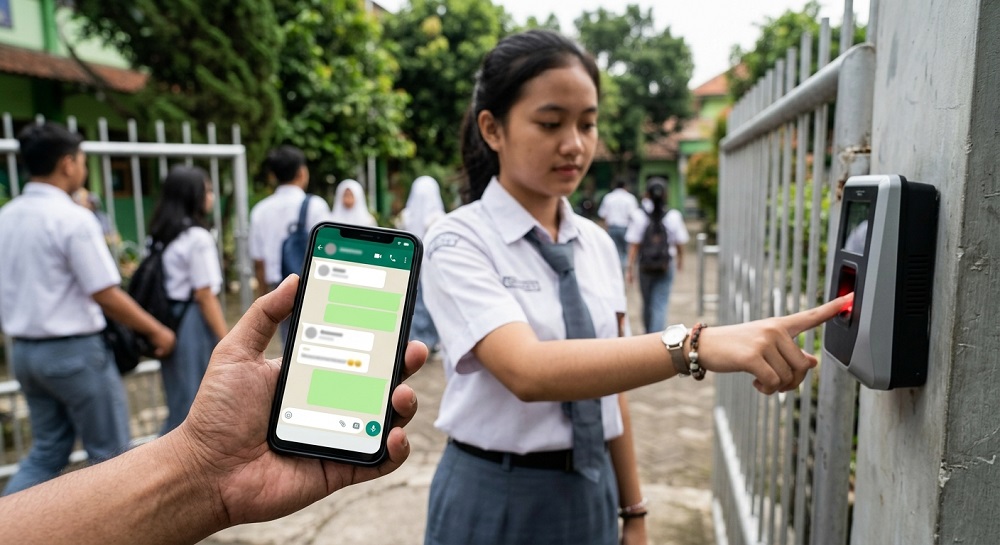 Sistem Pemantauan Kehadiran Siswa Menggunakan Sidik Jari dan WhatsApp