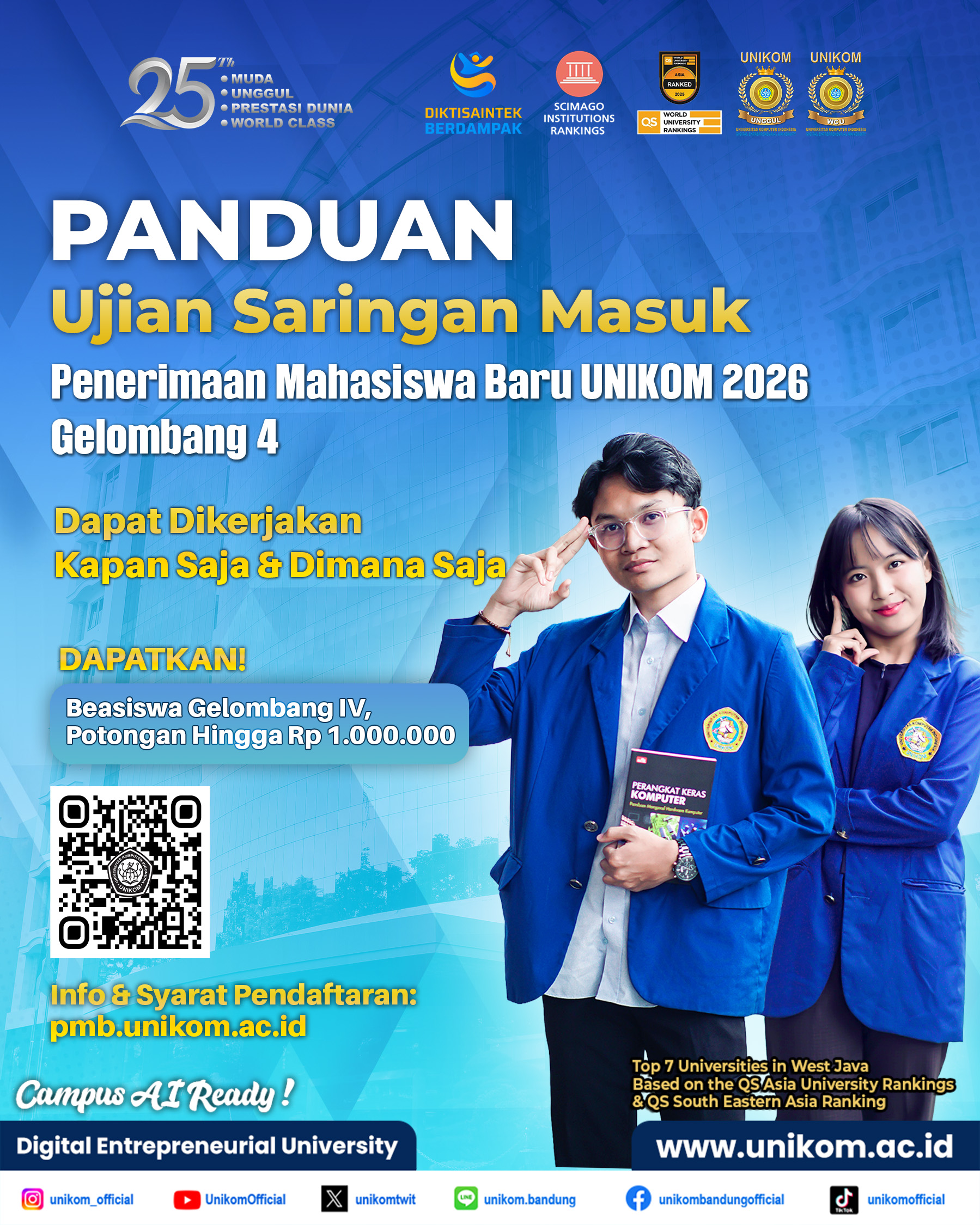 Panduan Ujian Saringan Masuk (USM) gelombang IV Tahun Akademik 2026