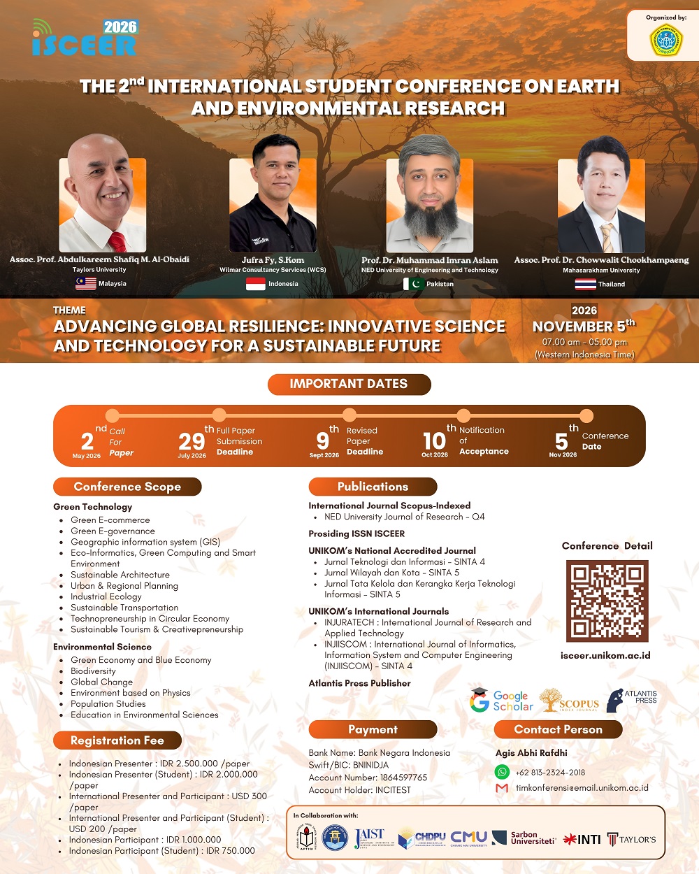 The 2nd International Student Conference on Earth and Environmental Research (ISCEER 2026) is back!