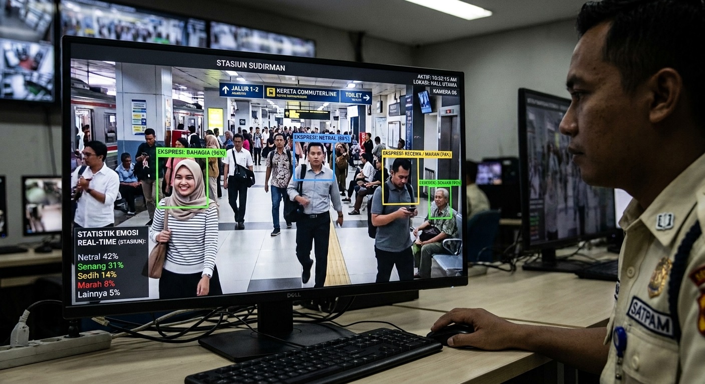 Pemantauan Otonom dengan Pengenalan Ekspresi Wajah